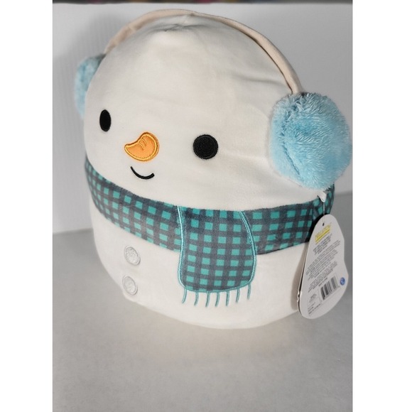 Squishmallow Plush Snowman with Earmuffs Holiday Winter Stuffed Animal - Picture 6 of 6